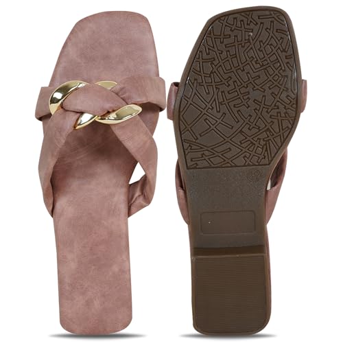 Image of IndieStide Heel Casual Flip Flops Slippers For Girls Women, Comfortable cushioned Chappals