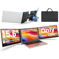 UK BONITOYS 15.6 Inch 1080P FHD IPS Laptop Screen Extender for 13 -17.3 Inch Laptops