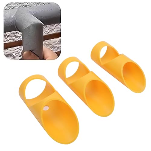 3PCS Large Size Foam Pipe Insulation Cutter Tool, Cutting Guide Clip Jig 3 Sizes for Homes, Industries and Commercial Places (Yellow)