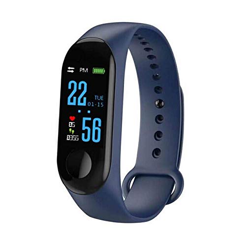 Monitor de Presión Arterial Inteligente Bracelet_Smart Banda Impermeable Inteligente Pulseras Smartband Rastreador de Ejercicios Azul Reloj,Azul Cover