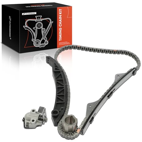 A-Premium 5PCS Engine Timing Chain Kit W/Sprocket & Tensioner & Guide Compatible with Chevrolet Spark 2013 2014 2015 - L4 1.2L