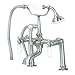 Clawfoot Tub Filler ? Elephant Spout, Hand Held Shower, 6? Elbow Mounts