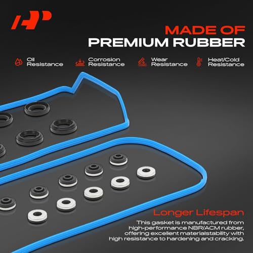 A-Premium Engine Valve Cover Gasket Set, for Oil or Gas Leak Repair - Image 4