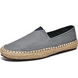 CASMAG Men's Fashion Casual Cloth Flat Shoes Canvas Slip-on Loafers Espadrille Leisure Walking Sneakers Moccasins Boat Shoes