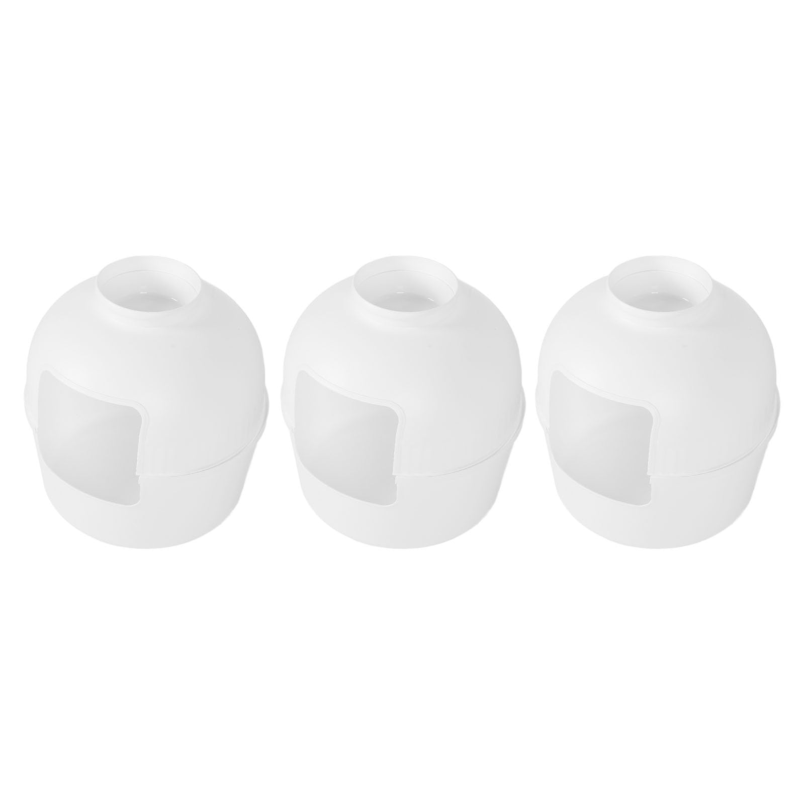 Bac à Litière caché, Bac à Litière Spacieux et fermé pour Chat avec Décor Végétal, Matériau PP pour Une Utilisation en Toutes Saisons (White)