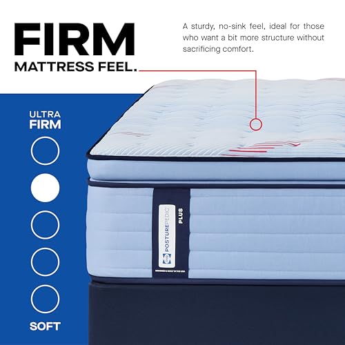 Image of Sealy Posturepedic Plus Glenshaw 15 inch Firm Pillowtop Innerspring Mattress - Queen