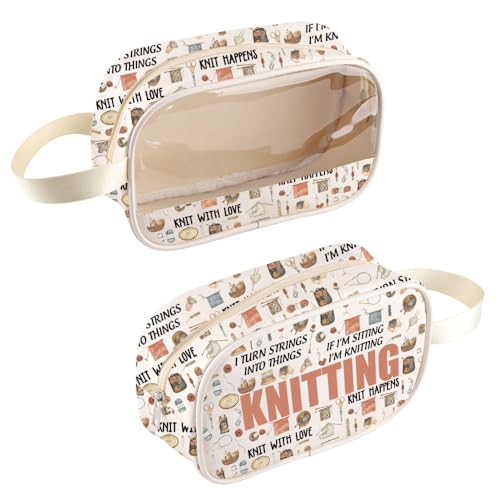 Image of MNIGIU Funny Yarn Gift Knitting Tote Bag Knitting Lover Gift Yarn Storage Bag Knitter G-ift Crochet G-ift