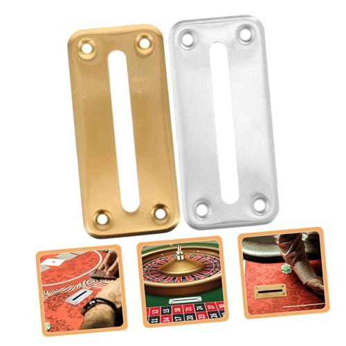 2 piezas ranura de moneda de acero inoxidable para caja de propinas miniatura 2