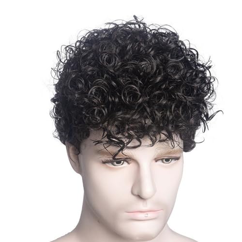 magpross Synthetic Short Hair Piece Headband Hairpieces Curly Wig Fluffy