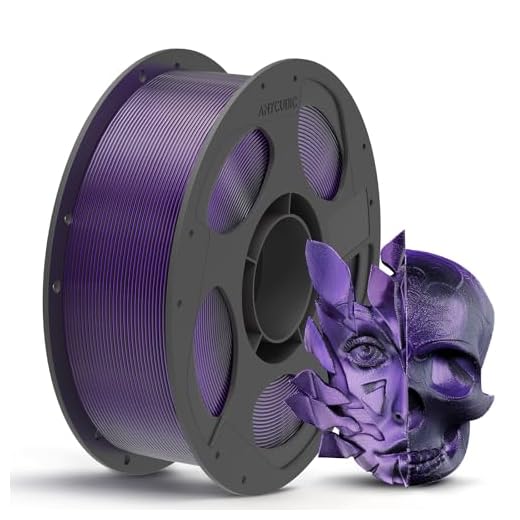 ANYCUBIC Silk Dual Color Pla Filament, 2-in-1 Chrome Coextrusion Color Change 3D Printer Filament 1.75mm Dimensional Accuracy +/- 0.02mm, Silk Texture, 1KG Reusable Spool (2.2 lbs), Black Purple