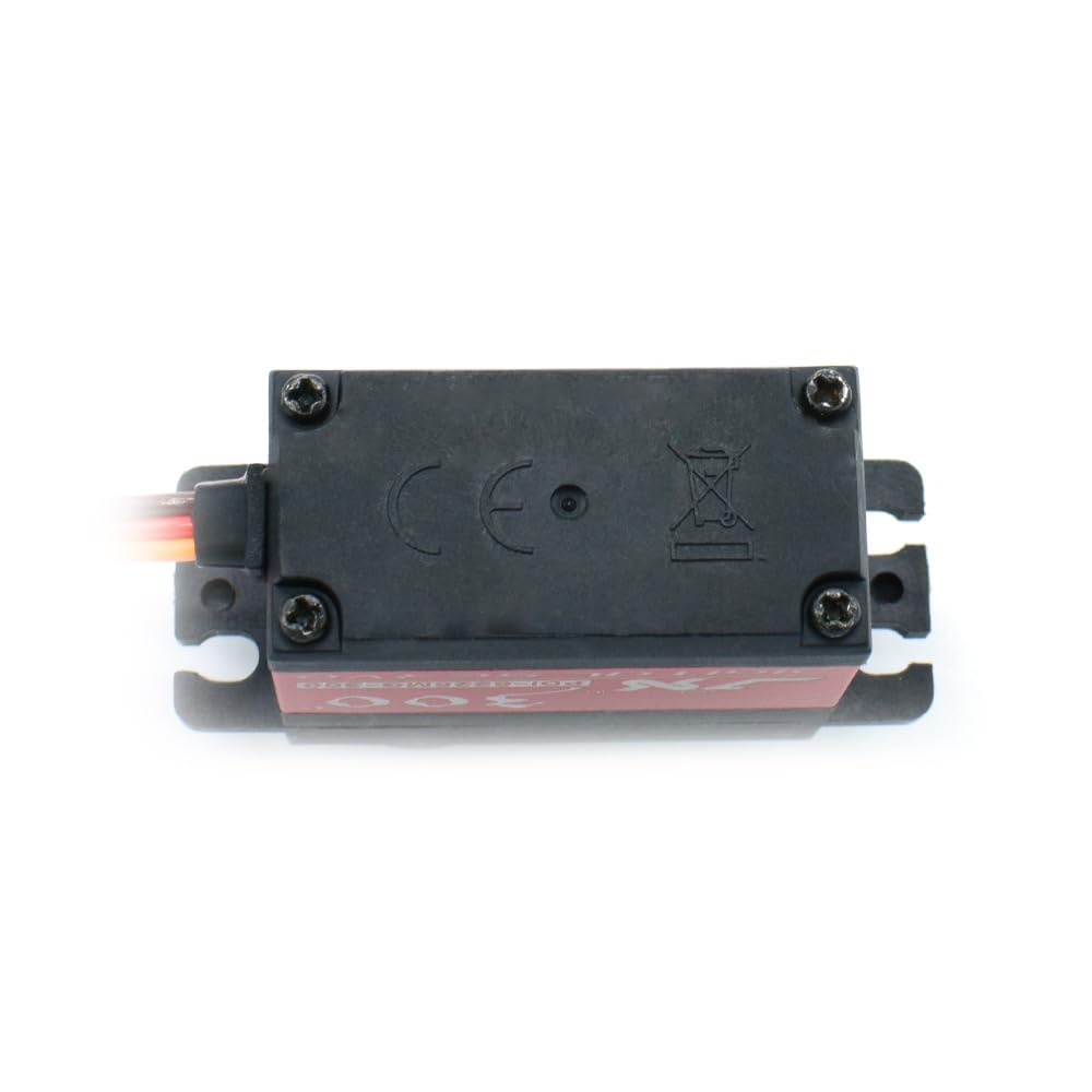 JX PDI-6225MG - Motor sin escobillas de engranaje de metal de 25 kg, servo digital de 300 grados, servo de alto par para piezas de coche RC de carreras