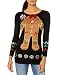 Blizzard Bay Juniors' Christmas Oh Snap 3D Gingerbread Man Sweater