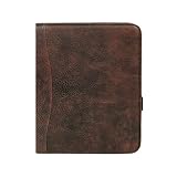 Planner Pad Spiral Bound Executive Size Cover, Fits 8 1/2 x 11” size paper pages,Brown Vintage Leath