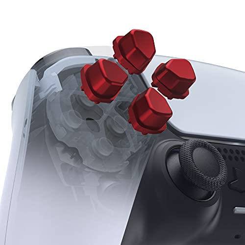 Tasti D-Pad Divisi per Controller Pulsanti Direzionali Dpad Indipendenti Ergonomici per PRO Joystick-Rosso Scarlatto playstation 4 slim
