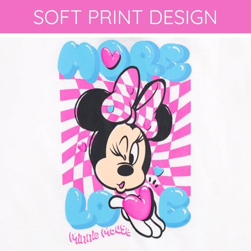 Image of Disney Junior Girls Cropped Boxy T-Shirt and Bike Shorts Outfit Set Toddler to Big Kid Sizes (2T - 14-16)