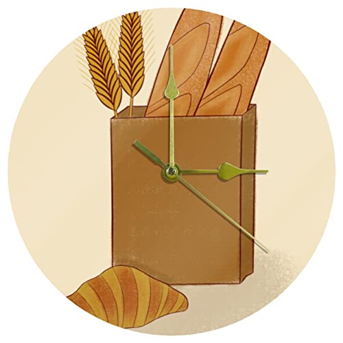 Horloge murale acrylique Croissant silencieuse pour stopper le bruit du tic-tac