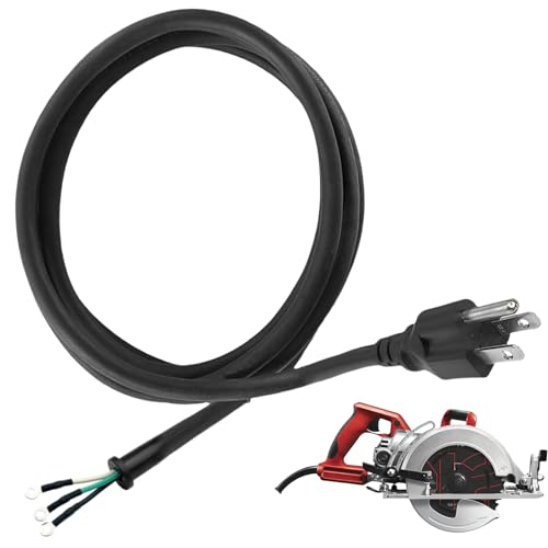 95104L for SKILSAW Saw Replacement Cord with SPT77WM SPT78W SPT70WM SPT70V SPT55 Circular Saw Heavy Duty Durable Power Cord for SKIL Saw Worm Drive Saw Power Tools M77 77 Parts