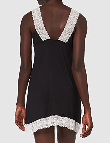 Iris & Lilly Women's Modal Negligee, Black, 10 #TOP3