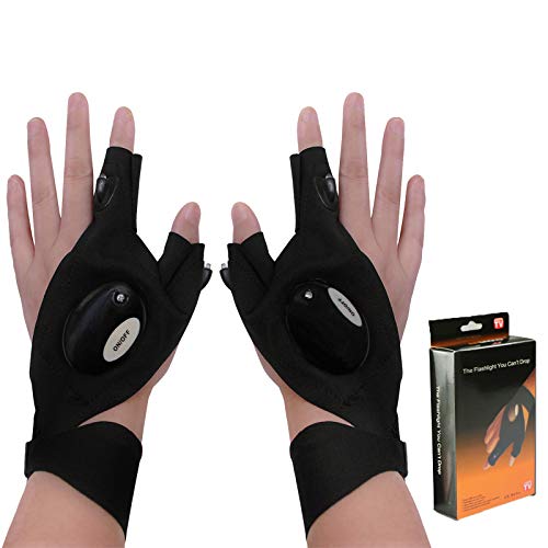 Katty So Flashlight Work Gloves - Cool Gadgets for Men with Built-In Lights.