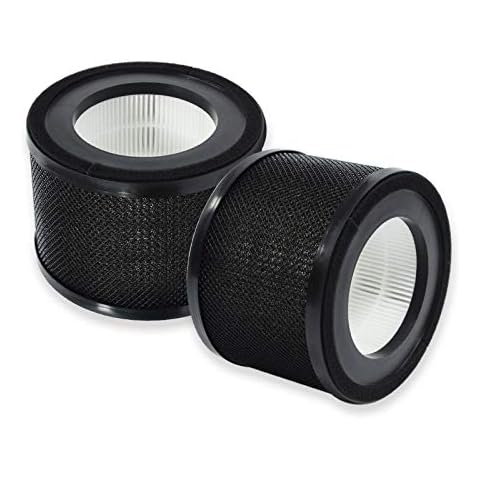 PUREBURG 2-Pack Replacement 3-in-1 HEPA Air Filters Compatible with TaoTronics TT-AP001& ARVOV AP001 Air Purifiers Cover