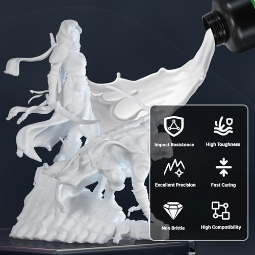 Resina Dura para Impresora 3D ABS 1000 g Blanca - Fernando Cortés