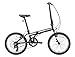 EuroMini ZiZZO 2019 Campo 28lb Lightweight Aluminum Frame Shimano 7-Speed Folding Bike 20-Inch (Matte Black)
