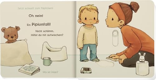 Pipikackabuch: Die optimale Töpfchenlektüre: Spielerisch trocken werden – interaktives Bilderbuch mit Schiebern & Klappen; ab 18 Monaten