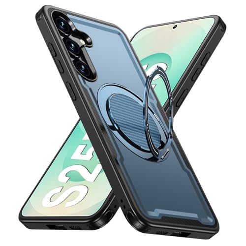 Coque Samsung S25 Plus pour appels mains libres et charge MagSafe en voiture bleu