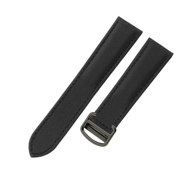 Bracelet nylon et cuir pour montre Cartier Tank Must London respirant