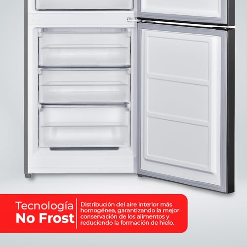 Miniatura 5 de Nilson Frigorífico Combi 2 Puertas Inox Nc185600enfx. Capacidad 293 Litros, No Frost, Multi Airflow, Puerta Reversible, Bajo Nivel Sonoro, Eficiencia Energética Clase E