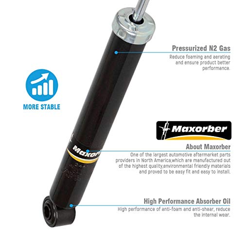 Maxorber Rear Left Right Shocks Struts Driver Passenger Side Absorbers Compatible For 2001 2002 2003 2004 2005 2006 Hyundai Santa Fe All 344314 37237 #TOP2