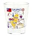 Taipei Taiwan Landmarks Collage Shot Glass