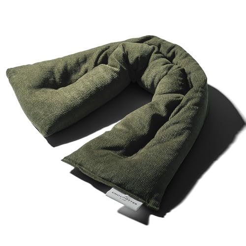 Coussin Emplâtre Chauffant La Cervicale en graines de lin - Bouillotte naturelle pour micro-ondes - Compresse chaud/froid - Soulage douleurs, torticolis, cou,...