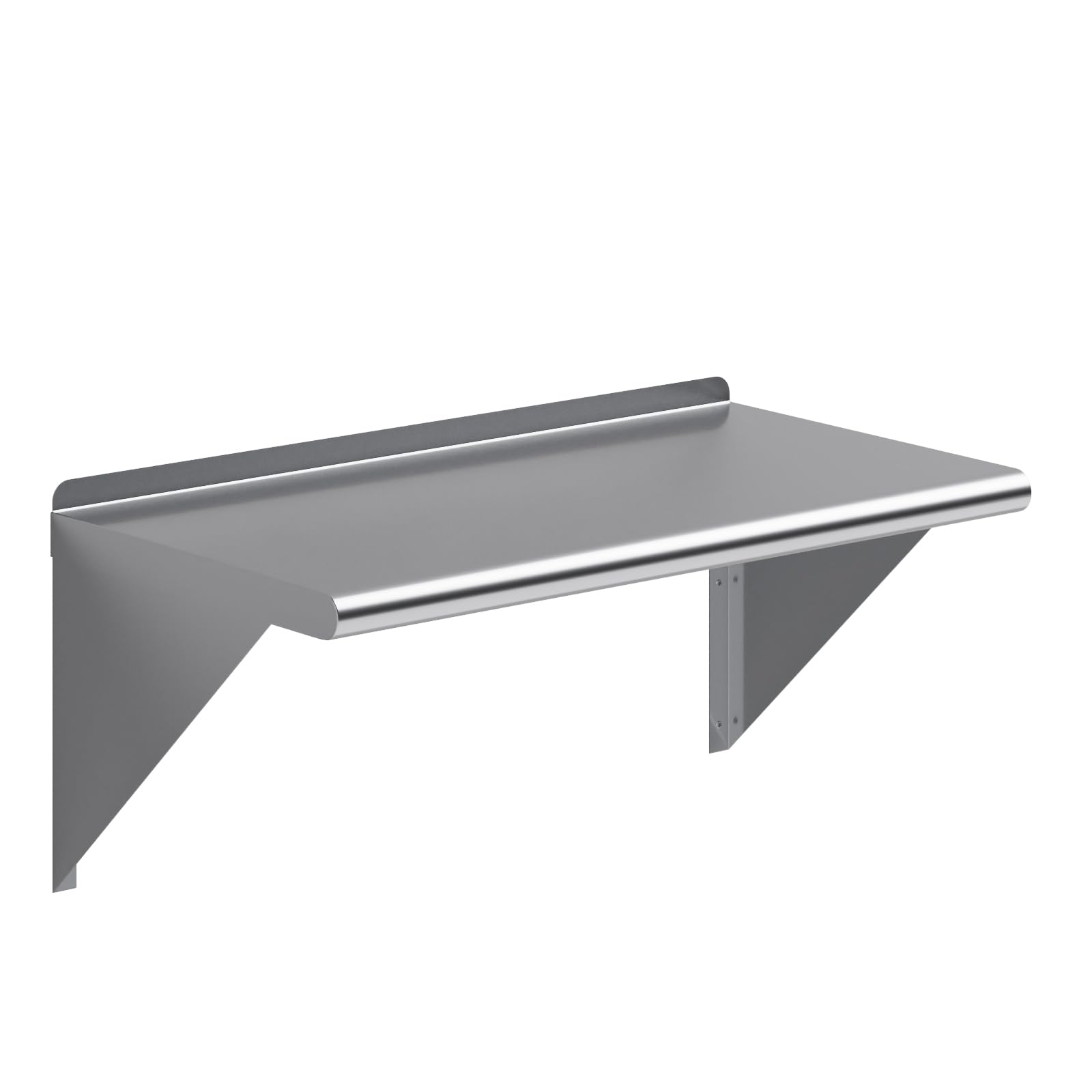 AmGood 30" Long X 16" Deep Stainless Steel Wall Shelf | NSF Certified | Appliance &amp; Equipment Metal Shelving | Kitchen, Restaurant, Garage, Laundry, Utility Room