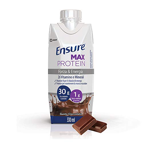 Abbott Ensure - Max Protein Bevanda Proteica Cioccolato, 330ml