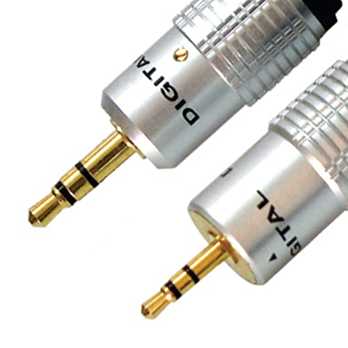 Image of MX RCA Cable AUX to RCA Y Splitter Cable To 2 Rca Stereo Audio Cable PERENT (3.5mm Aux Male to 2.5mm Male, 1 METER)