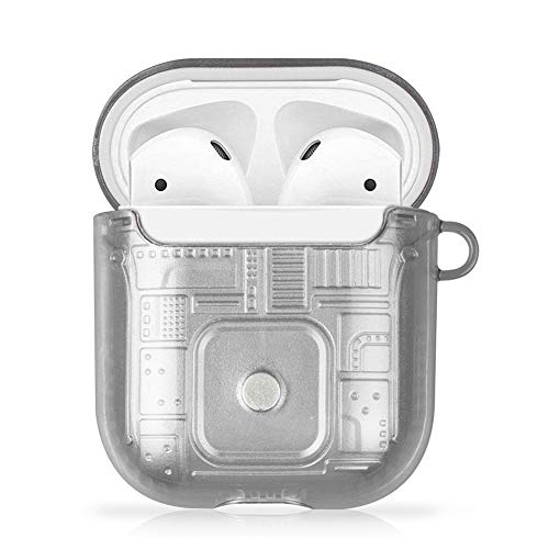 2023 ������APods 1 2�C��1 PC + TPU�X�[�c�P�[�X�̗����h�~�ϏՌ��ی�P�[�X�p�ی�P�[�X (Color : Grey)