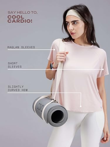 Image of CAVA Overlap Tee for Women | Split Back Mesh Design, Moisture-Wicking, 4-Way Stretch, Anti-Odour, Quick Dry | Activewear T-Shirt