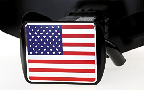 Everhitch Usa Stainless Steel Embossed Flag Metal Hitch Cover Fits 2" Receivers #TOP5