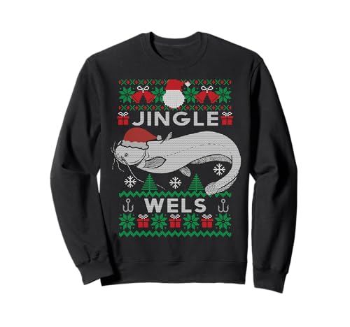 Jingle Wels I Lustiges Waller Ugly Christmas Angler Geschenk...