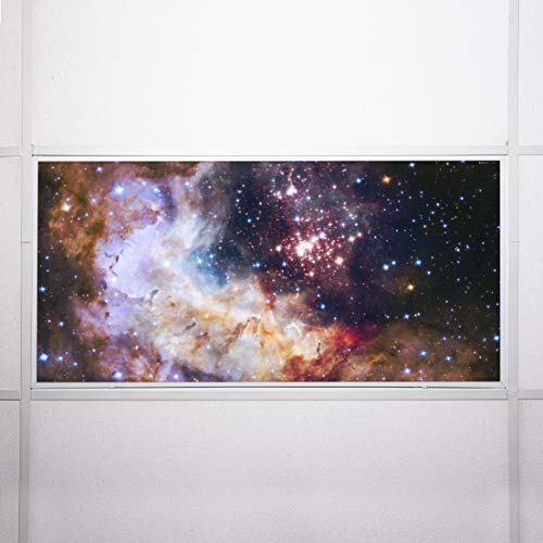 Octo Lights Fluorescent Light Covers For Ceiling Lights Classroom 2X4 (22.38In X 46.5In) Improve Focus, Eliminate Headaches, Provide Florescent Light Relief - Astronomy 018 #TOP6