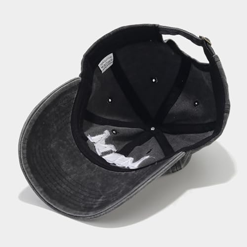 Image of XYIYI 2 Pack Unisex Washed Vintage Baseball Cap Golf Dad Hat Adjustable Classic Low Profile Plain Cap for Men Women