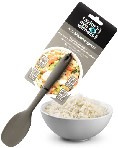 Taylors Eye Witness Mini Silicone Grey Stirring Spoon, Mini Silicone Spoon 21cm/8.5"