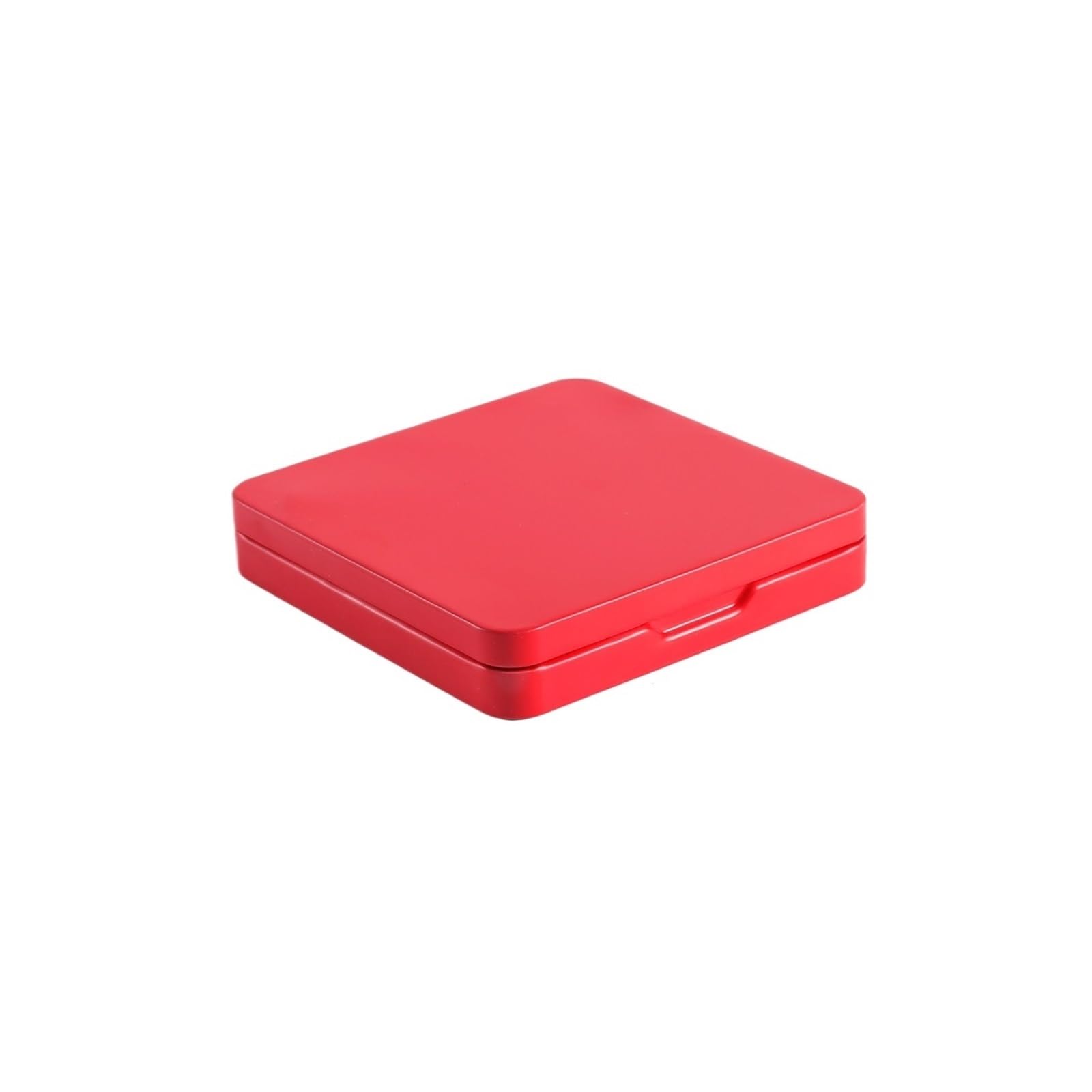 LuoAXINN Metal Tins with Lids 5pc Candy Tin Storage Boxes Metal Square Empty Small Box Tinplate Jewelry Card Cases Bins Jar Hinged Containers Organizer(Red)