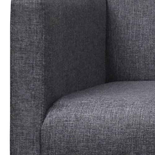 Sofá de 2 plazas gris oscuro ideal para optimizar espacios en salones y pasillos 4