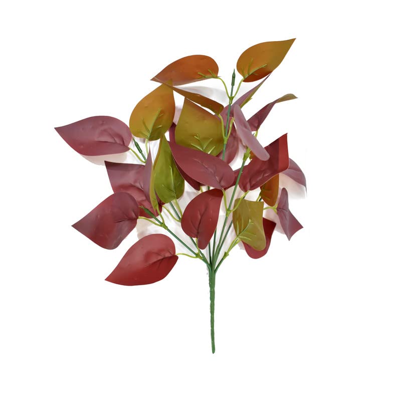 Artificial Bushes for Home Decor Red Color (AGB-034) Pack of 1
