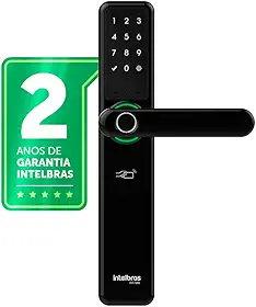 Fechadura Inteligente Smart de Embutir com Maçaneta e Biometria IZY IFR 7000 Preta Intelbras