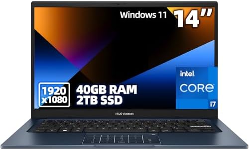 ASUS Vivobook 14 Business Laptop 2025, 14" FHD Display, Intel Cor...
