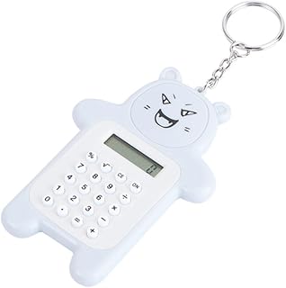 MAGICLULU Calculadora Carteira Rosa Chaveiro Mini Calculadora Calculadora De Escritório Calculadora Pendurada Pequeno Chaveiro Bolsa De Calculadora Calculadora Pingente Material De