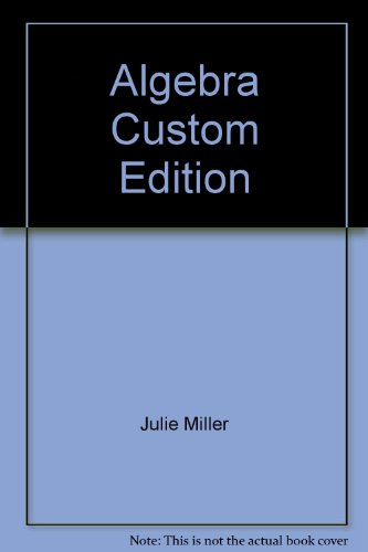 Algebra Custom Edition 0073107557 Book Cover